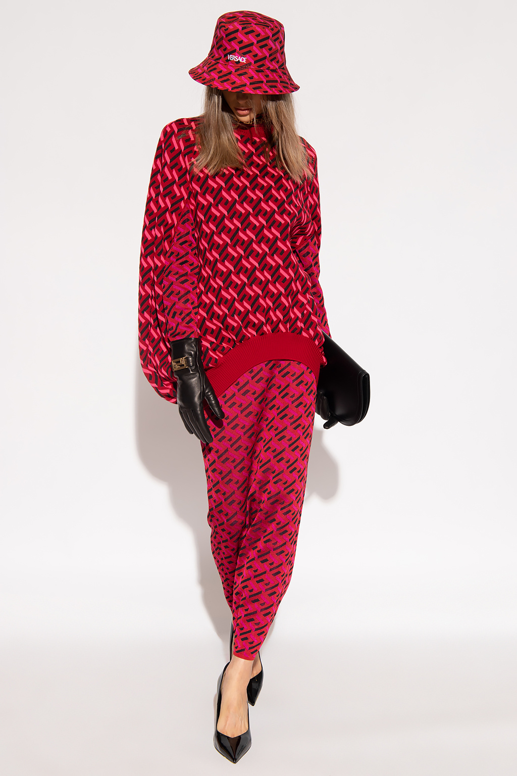 【関税&送料込】Versace Printed Crepe Skirt 52d9627504a63912e643d365b4341b